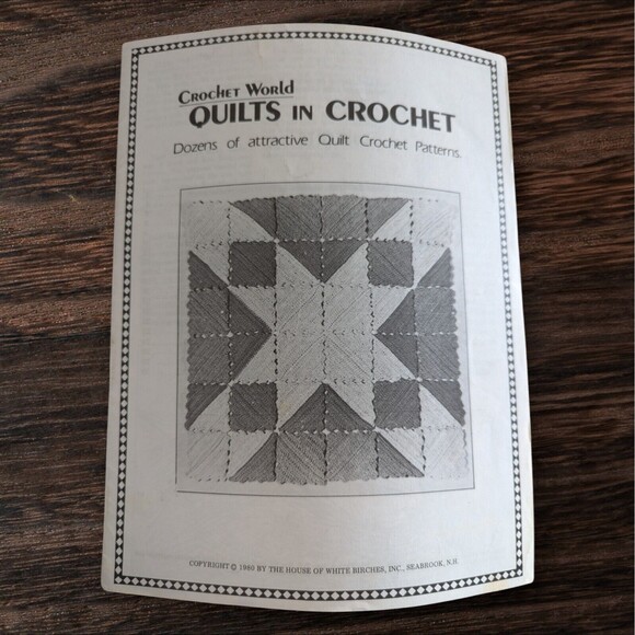 Crochet World Quilts in Crochet Booklet 1980 Dozens Patterns Windmill Sail Boats - Picture 1 of 3